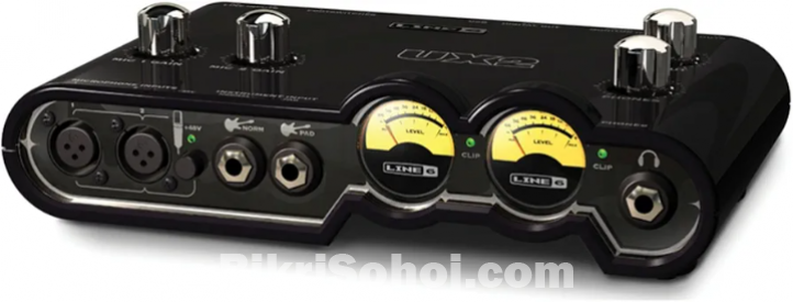 Line_6 UX2 Audio Interface Technica AT2035 Microphone